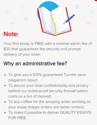 FreeEssayWriter.net Admin Fee