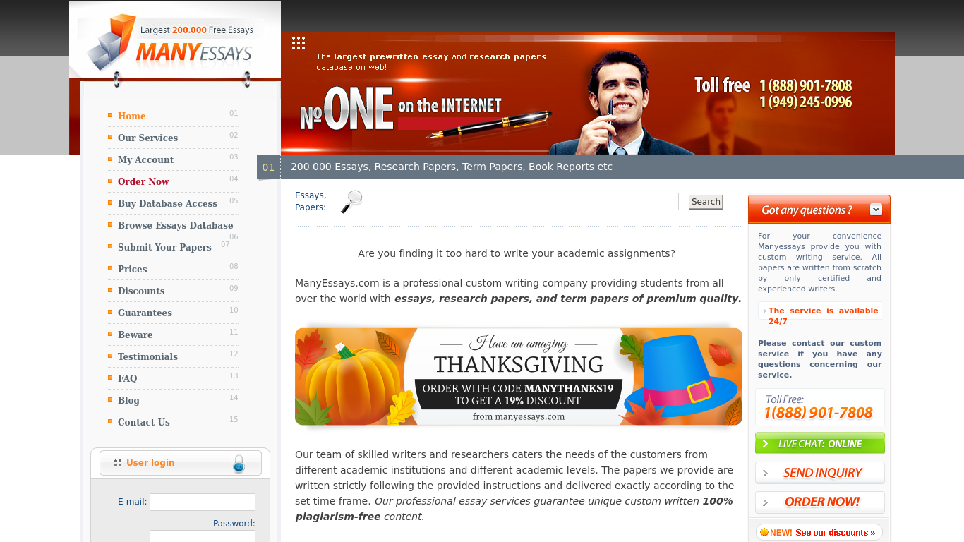 ManyEssays.com Review